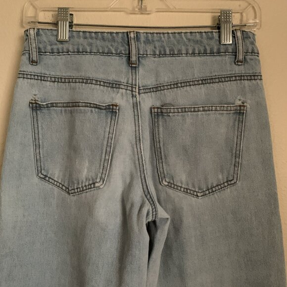 Edikted Wide-Leg Light Wash Jeans – Size XS - Picture 4 of 14